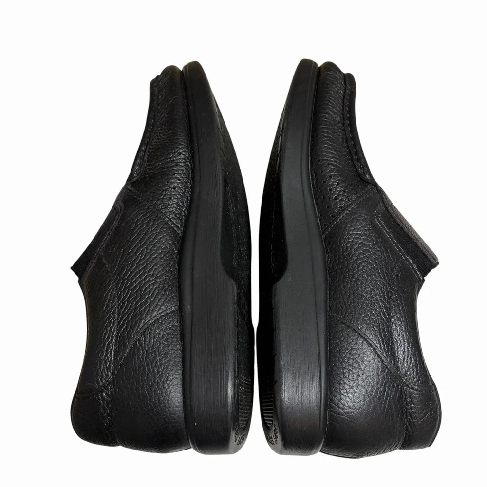 SAS Side Gore Slip On Comfort Loafers Black Size 9.5